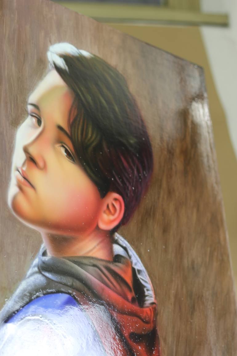 Original Conceptual People Painting by Giampiero Abate