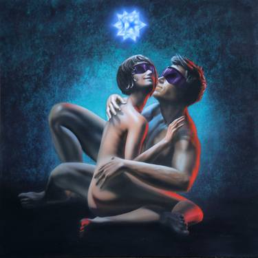 Print of Conceptual Love Paintings by Giampiero Abate