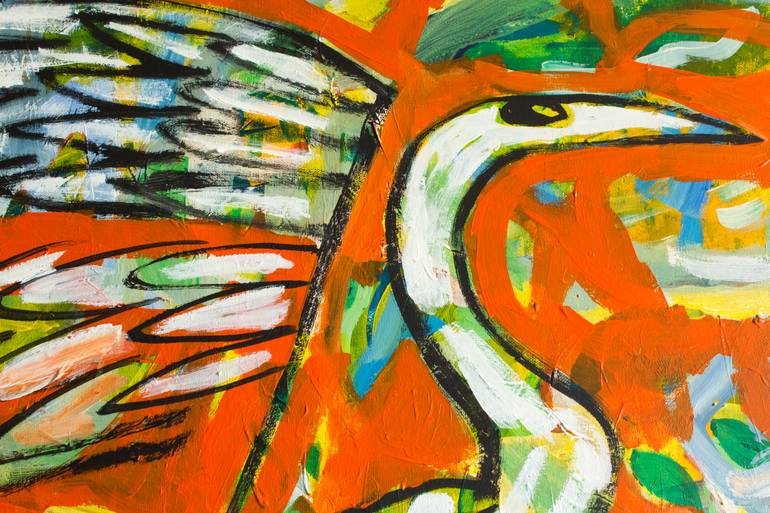 Original Expressionism Animal Painting by Simonida Djordjevic