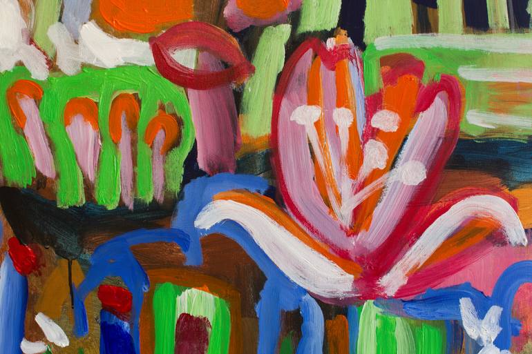 Original Contemporary Garden Painting by Simonida Djordjevic