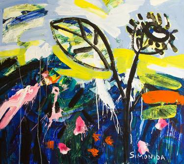 Print of Expressionism Landscape Paintings by Simonida Djordjevic