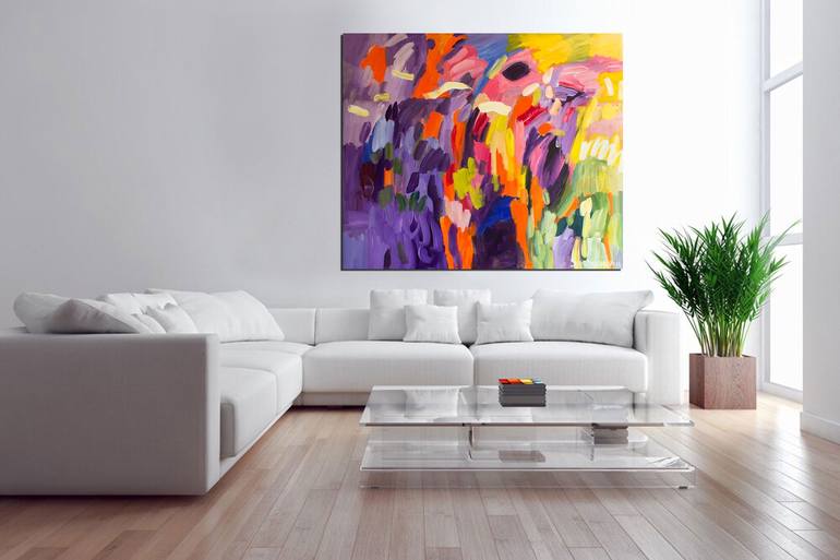 Original Abstract Landscape Painting by Simonida Djordjevic