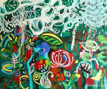 Print of Contemporary Garden Paintings by Simonida Djordjevic