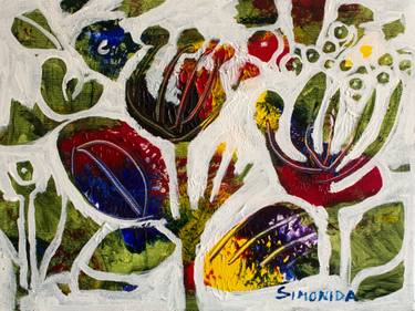 Original Contemporary Botanic Painting by Simonida Djordjevic