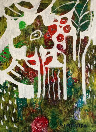 Original Contemporary Botanic Painting by Simonida Djordjevic