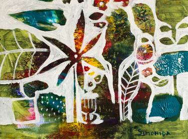 Original Contemporary Botanic Painting by Simonida Djordjevic