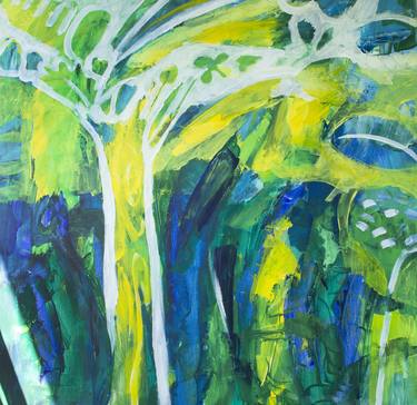 Print of Abstract Expressionism Nature Paintings by Simonida Djordjevic