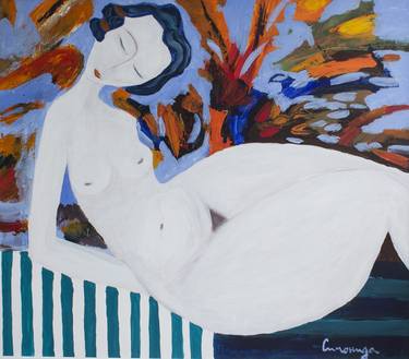 Print of Expressionism Nude Paintings by Simonida Djordjevic