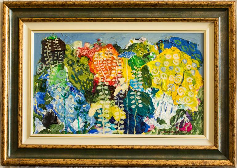 Original Abstract Landscape Painting by Simonida Djordjevic