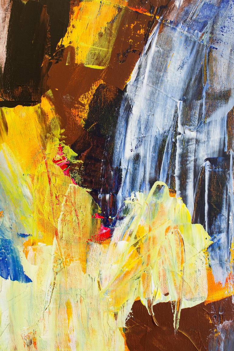 Original Abstract Expressionism Abstract Painting by Simonida Djordjevic
