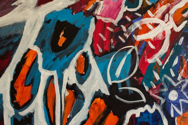 Original Expressionism Time Painting by Simonida Djordjevic