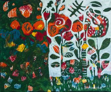 Print of Floral Paintings by Simonida Djordjevic