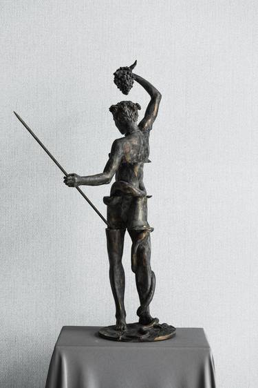 Original Figurative Mortality Sculpture by Liutauras Grieze