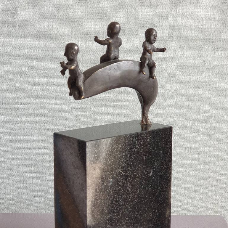 Original Contemporary Children Sculpture by Liutauras Grieze