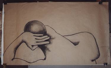 Original Figurative Body Drawings by Liutauras Grieze