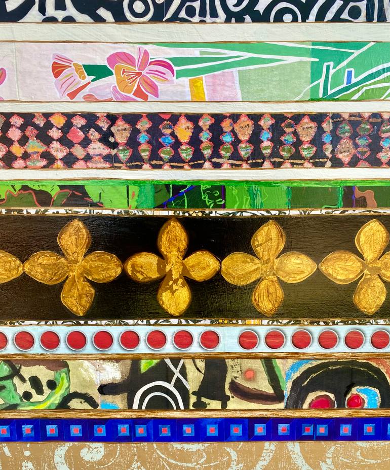 Original Abstract Patterns Mixed Media by Tricia Franklin