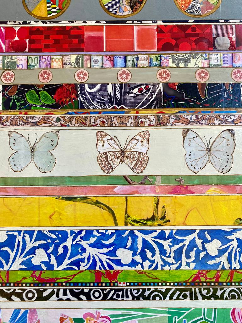 Original Abstract Patterns Mixed Media by Tricia Franklin