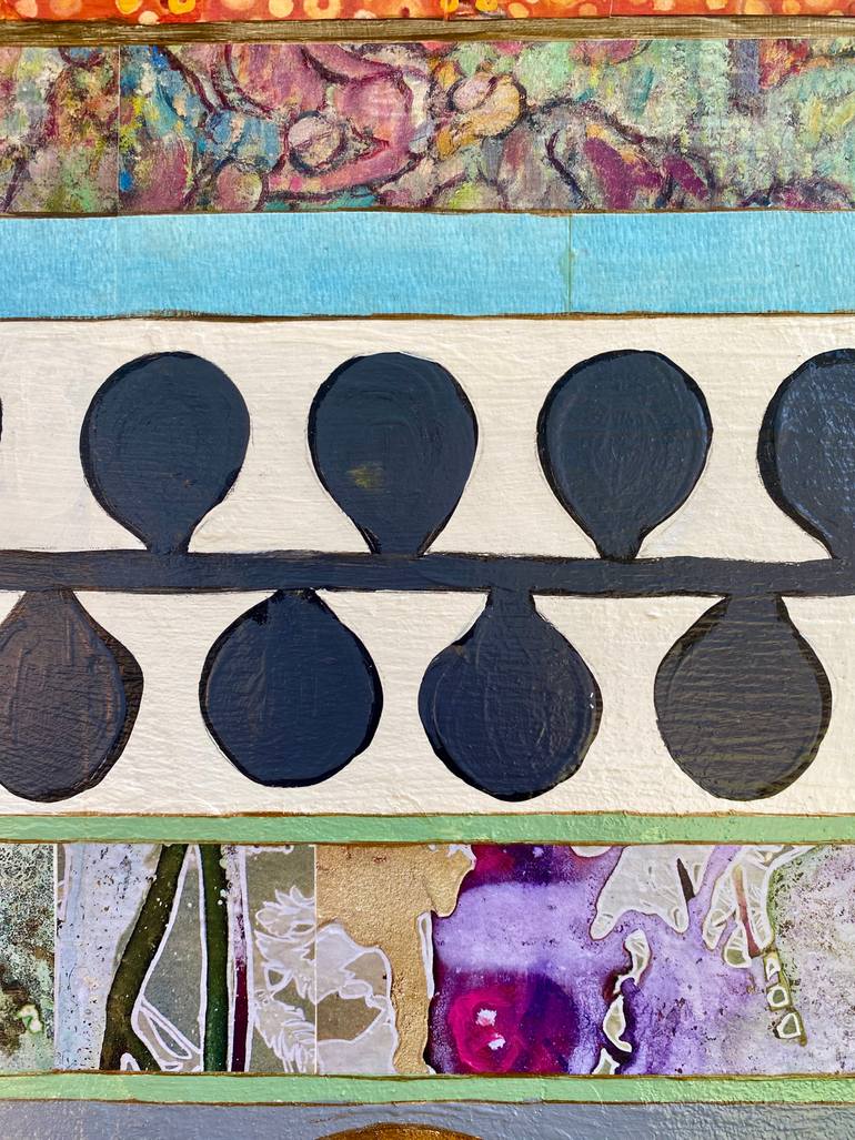 Original Abstract Patterns Mixed Media by Tricia Franklin