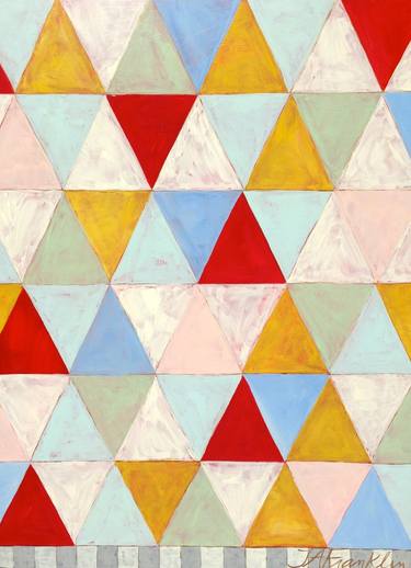 Original Abstract Geometric Paintings by Tricia Franklin