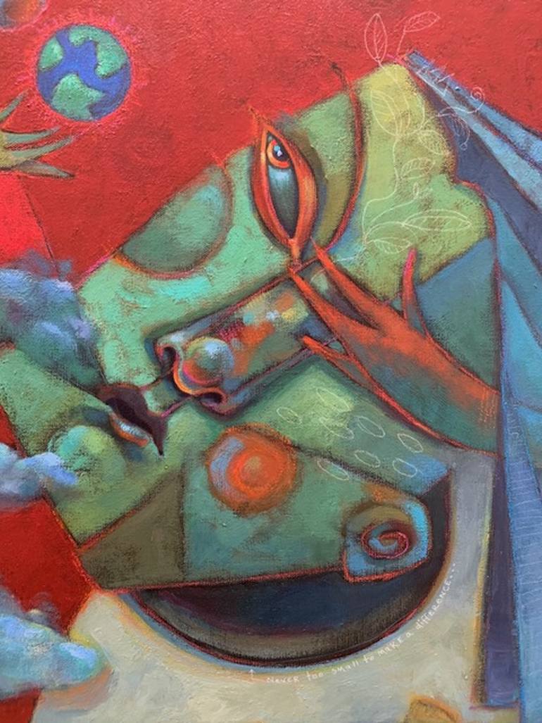 Original Abstract People Painting by Brenda York
