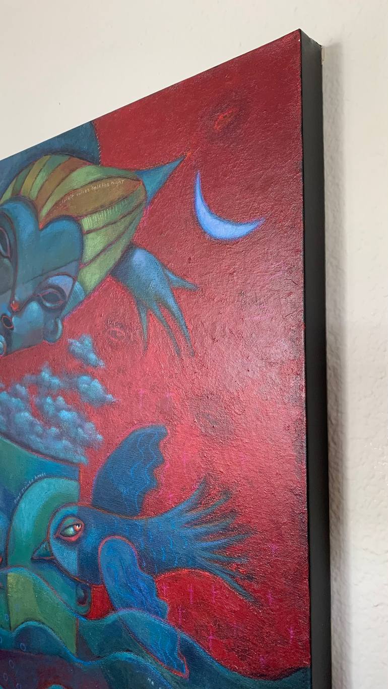 Original Abstract People Painting by Brenda York
