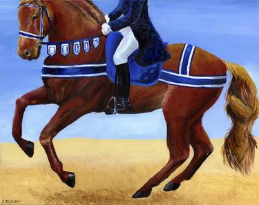Print of Realism Horse Paintings by J M Lister