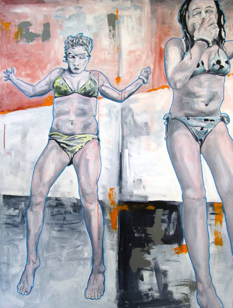 Print of Figurative People Paintings by Sylvain Chamberlain