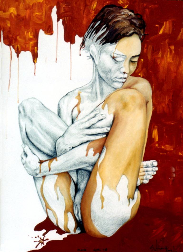 Print of Figurative People Paintings by Sylvain Chamberlain