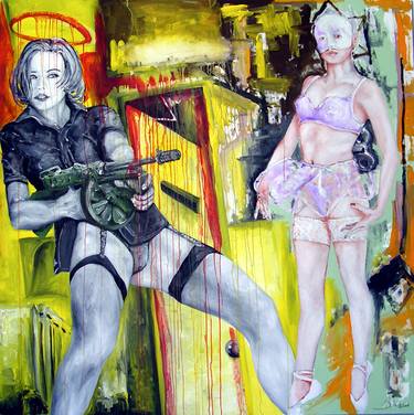 Original Figurative Politics Paintings by Sylvain Chamberlain