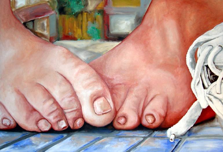 Print of Fine Art People Paintings by Sylvain Chamberlain
