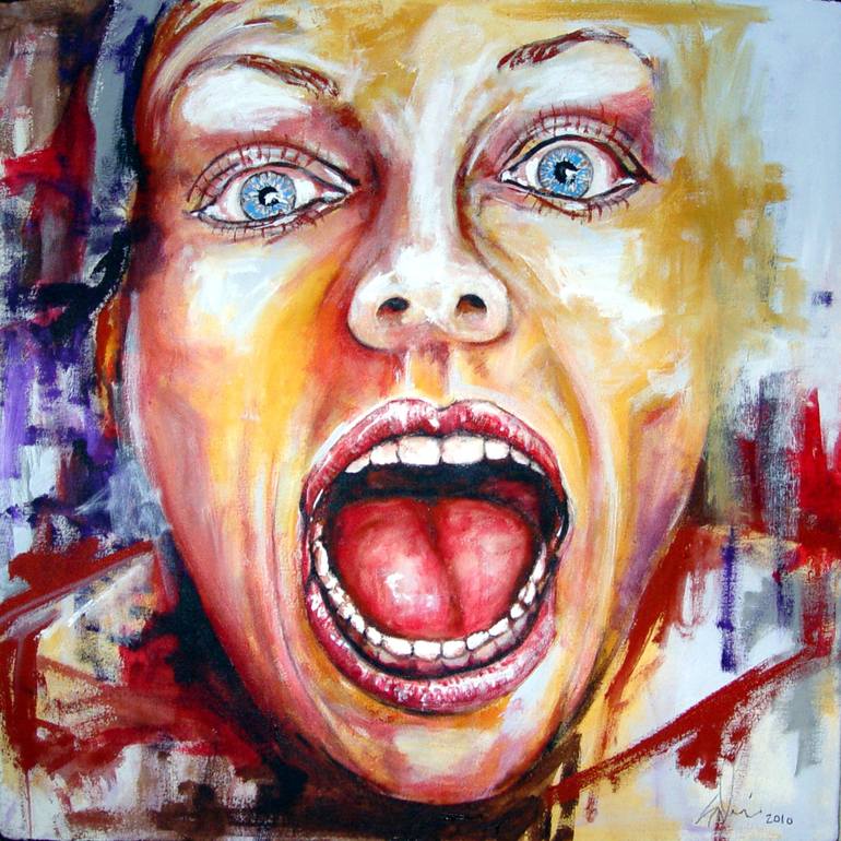 Print of Abstract Expressionism People Paintings by Sylvain Chamberlain