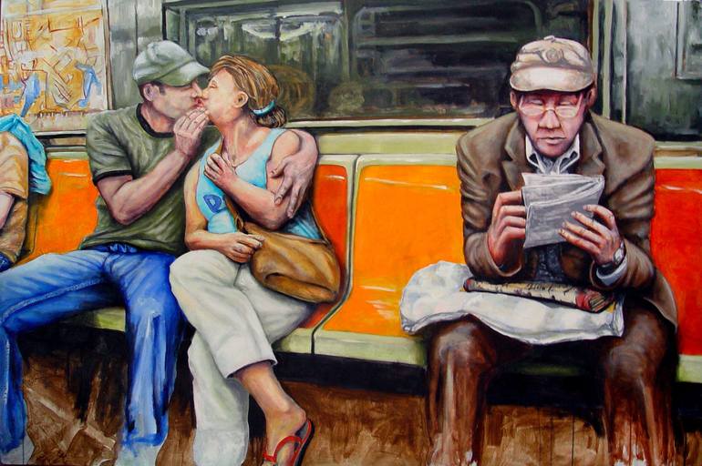 Print of Expressionism People Paintings by Sylvain Chamberlain