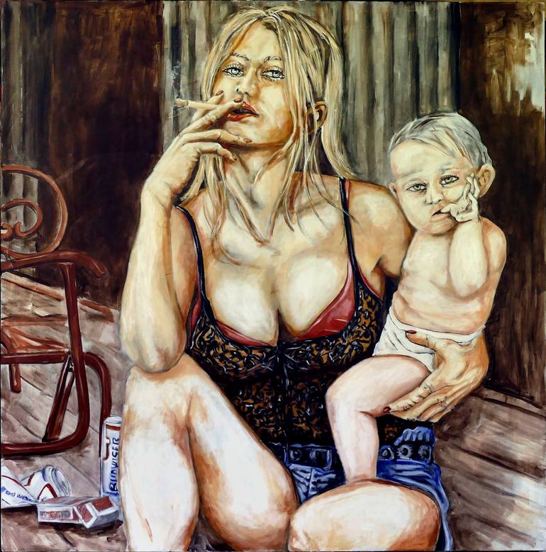 Print of Fine Art People Paintings by Sylvain Chamberlain