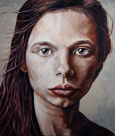 Original Expressionism Portrait Paintings by Sylvain Chamberlain