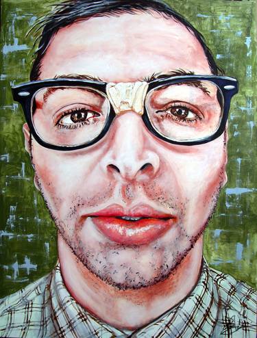 Original Expressionism Portrait Paintings by Sylvain Chamberlain