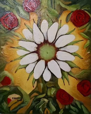 Print of Expressionism Floral Paintings by brenda barnum
