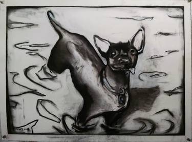 Print of Dogs Drawings by brenda barnum