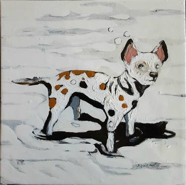 Print of Expressionism Dogs Paintings by brenda barnum