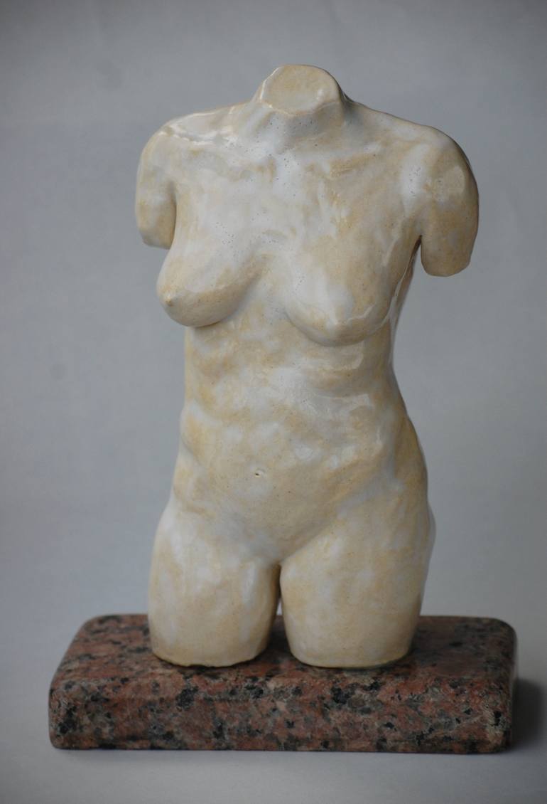 Original Figurative Nude Sculpture by David R Aguirre