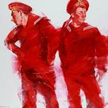 Red sailors. Composition 64 by Alexander Zhernokluev