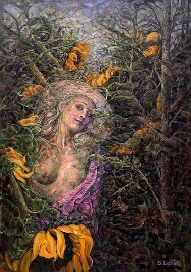 Original Surrealism Women Paintings by Sergey Levin