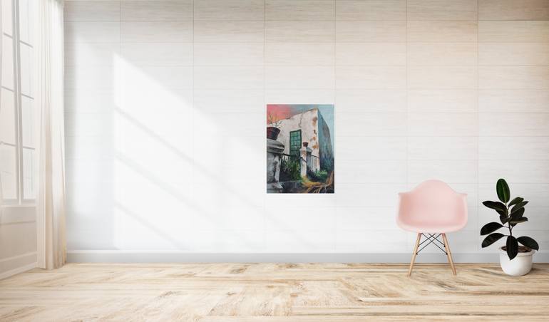 Original Classicism Architecture Painting by Martin Lengechev