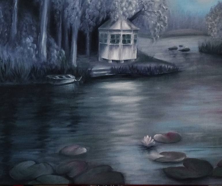 Original Expressionism Nature Painting by Jane Attard