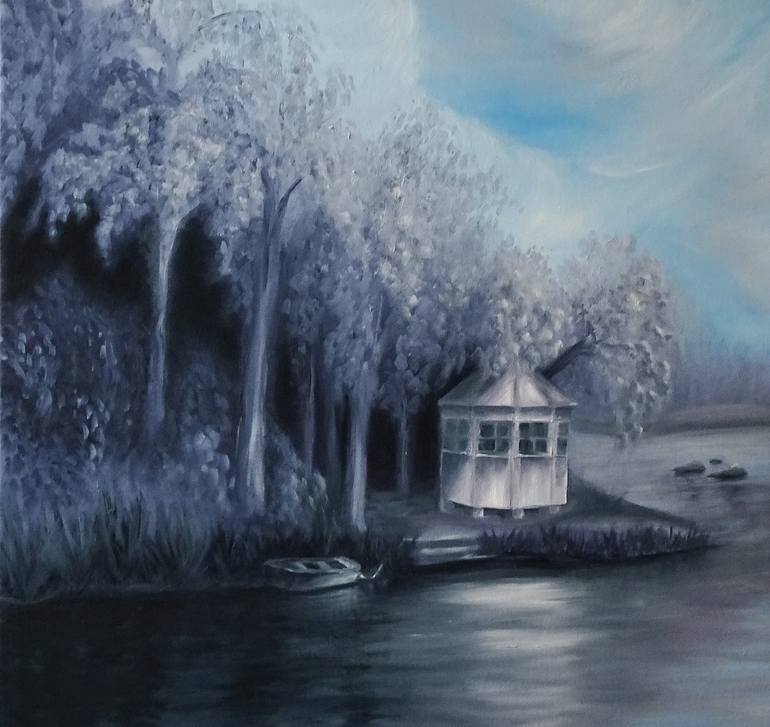 Original Expressionism Nature Painting by Jane Attard