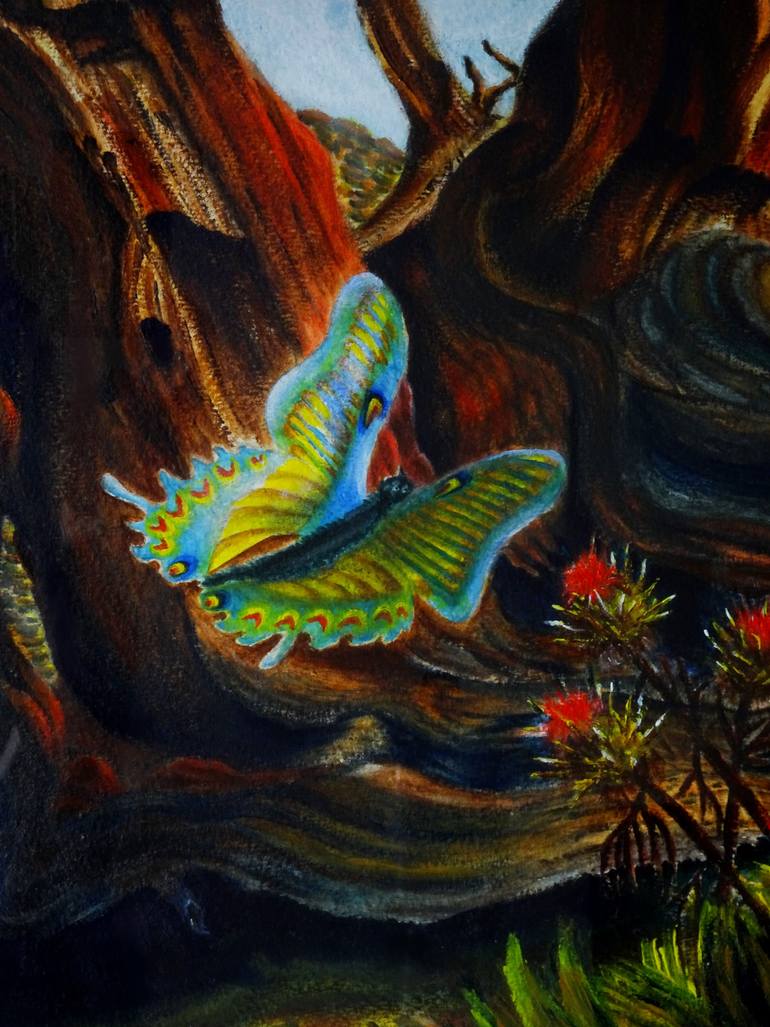 Original Conceptual Nature Painting by Jane Attard