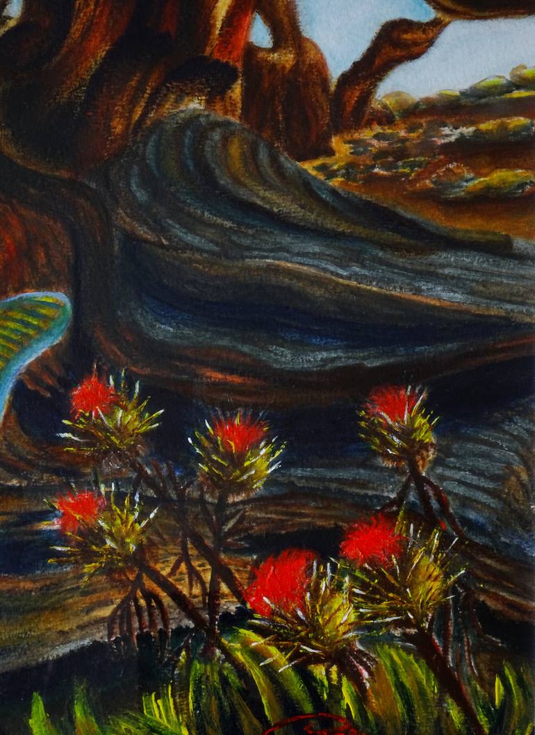 Original Conceptual Nature Painting by Jane Attard