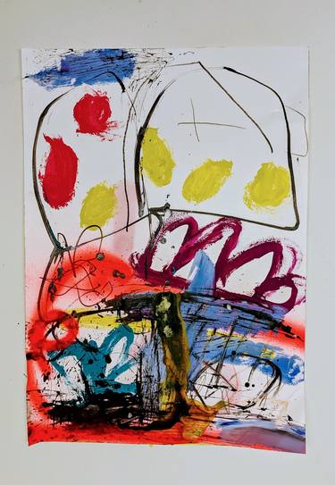 Original Abstract Expressionism Abstract Drawings by Martin Sloan
