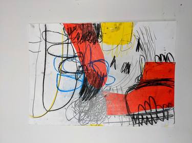 Original Abstract Expressionism Abstract Drawings by Martin Sloan