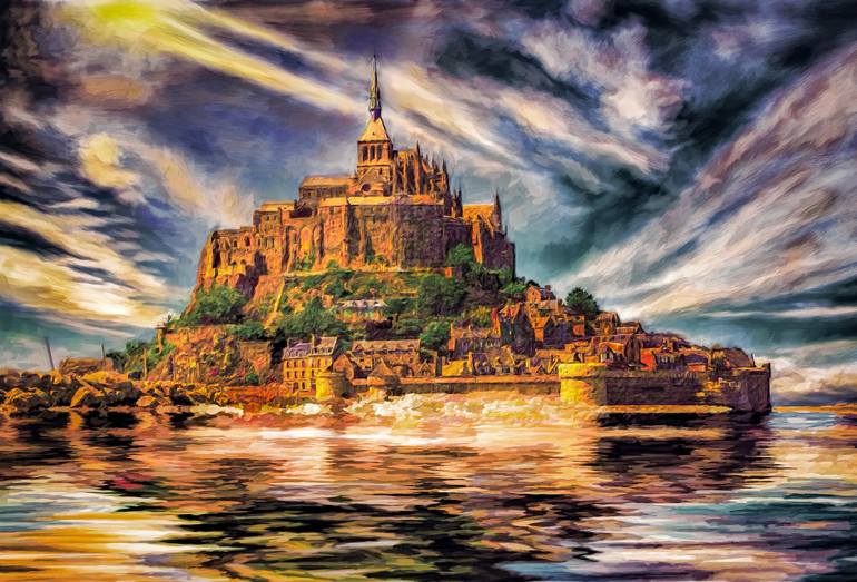 Mont Saint Michel Painting by Wib Dawson Saatchi Art