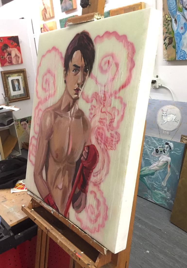Original Figurative Men Painting by Matt Pipes
